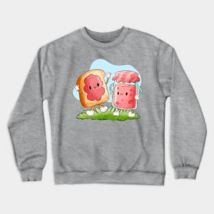 Funny Strawberry Jam Crewneck Sweatshirt